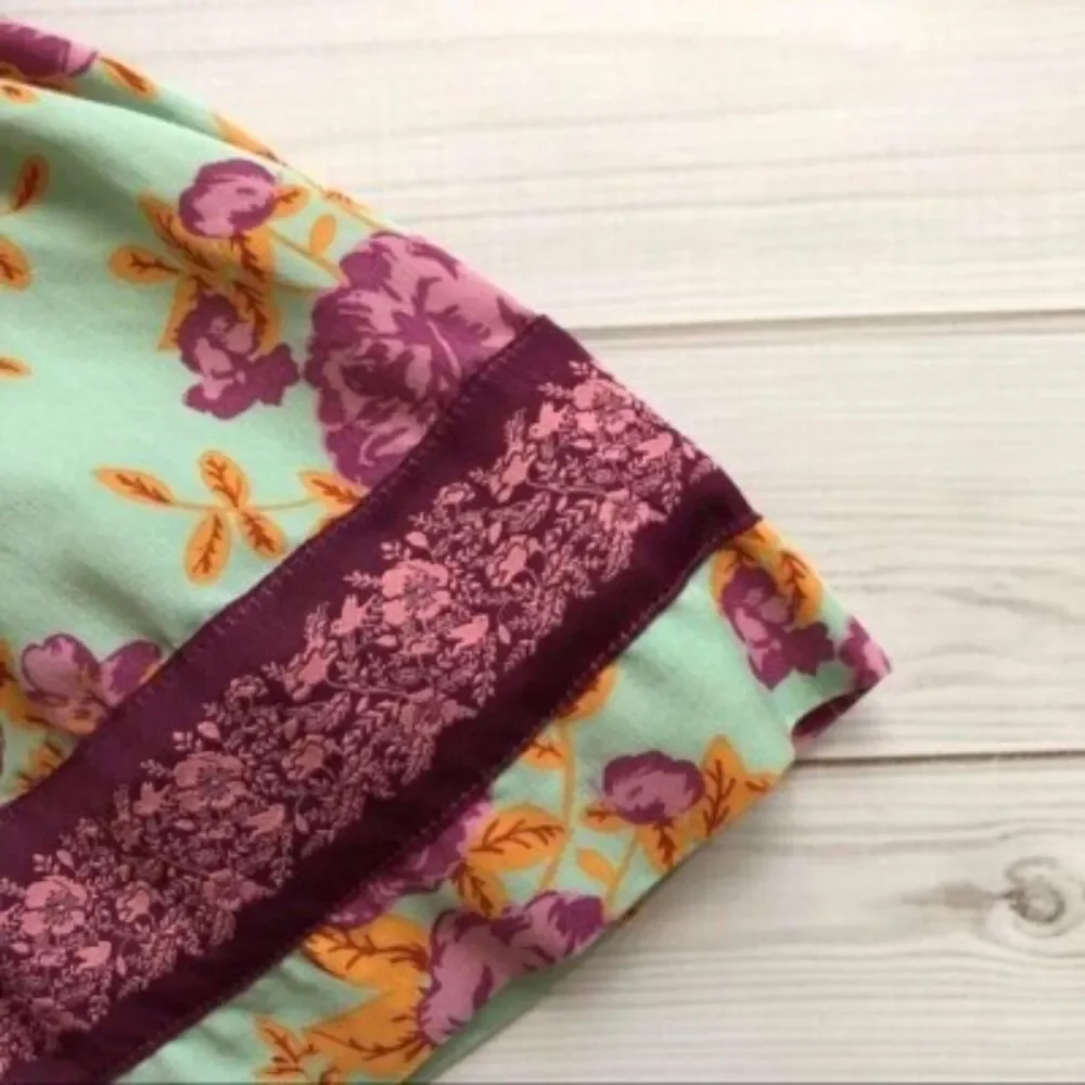 NEW Matilda Jane girls 12 shirt Secret Fields Lilac bouquet wrap top purple aqua